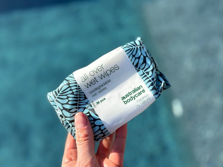 Pakke med Australian Bodycare All Over Wet Wipes