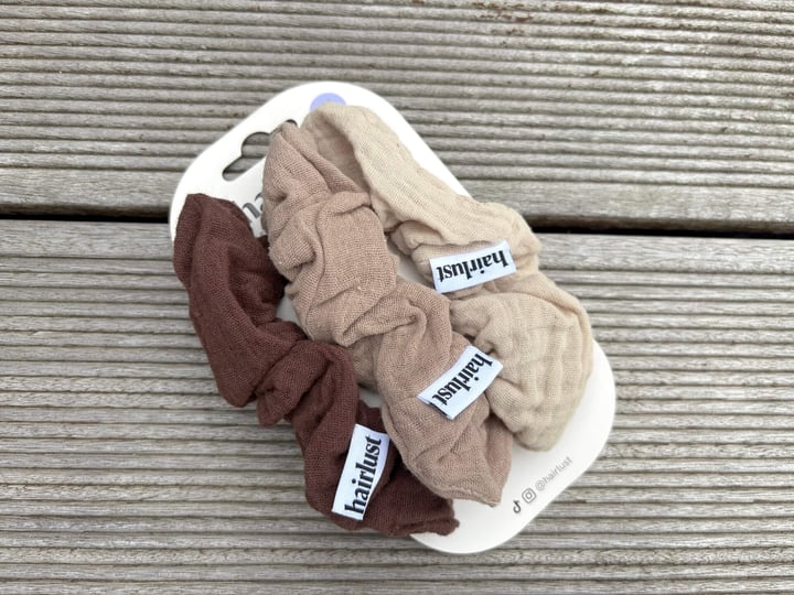 Pakke med tre Hairlust Cotton Scrunchies