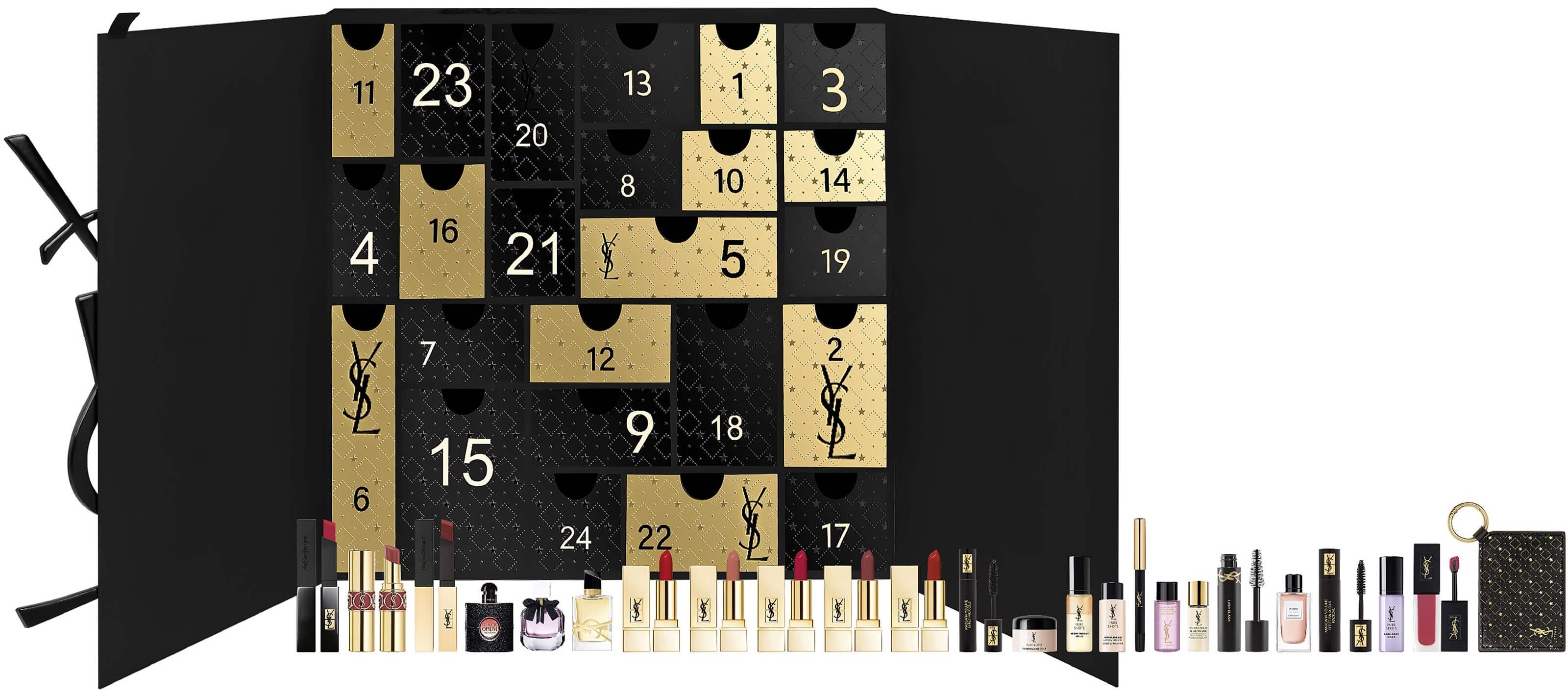 Pakkekalender til hende med blandede parfumer, hudpleje & makeup