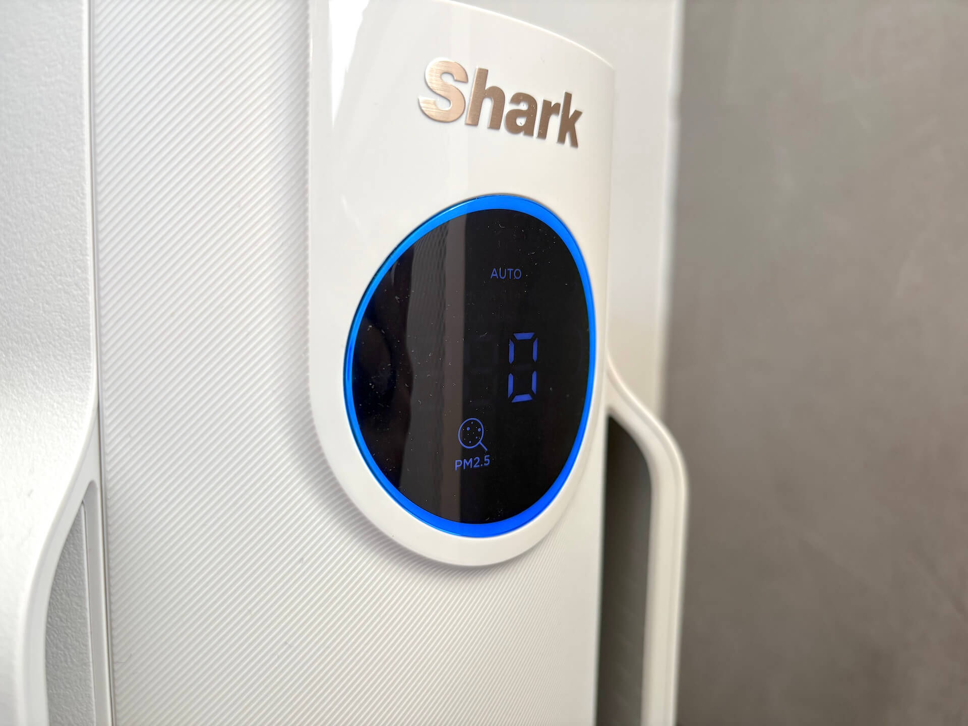 PM 2.5 på Shark NeverChange Air Purifier HP072EU luftrenser display