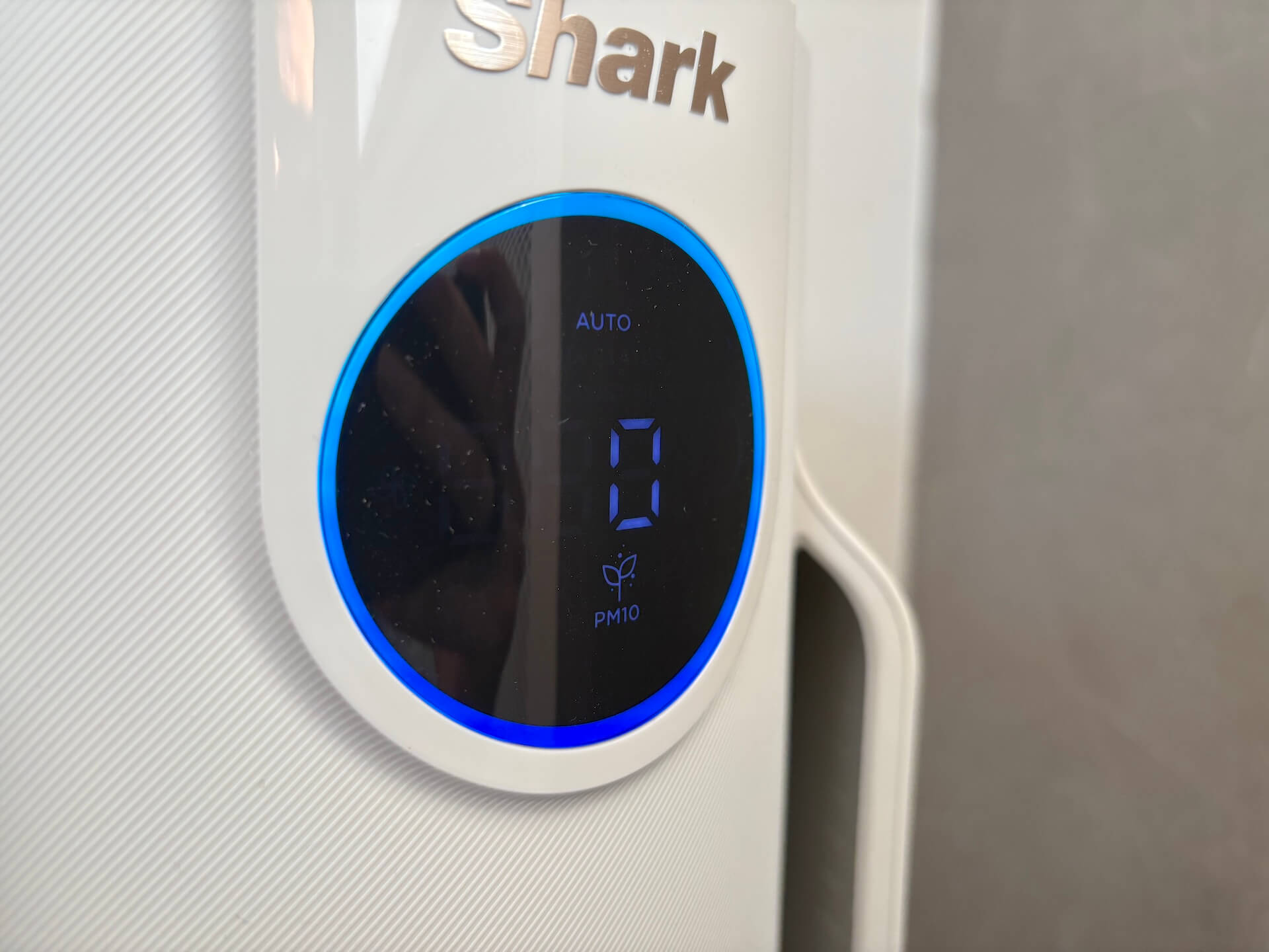 PM10 vises på Shark NeverChange Air Purifier