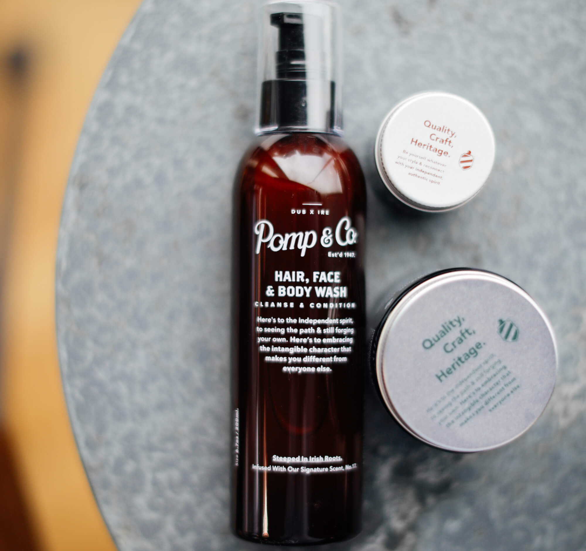 Pomp & Co Hair, Face & Body Wash 