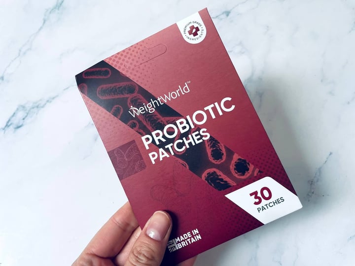 Probiotic Patches i hånd fra Weightworld