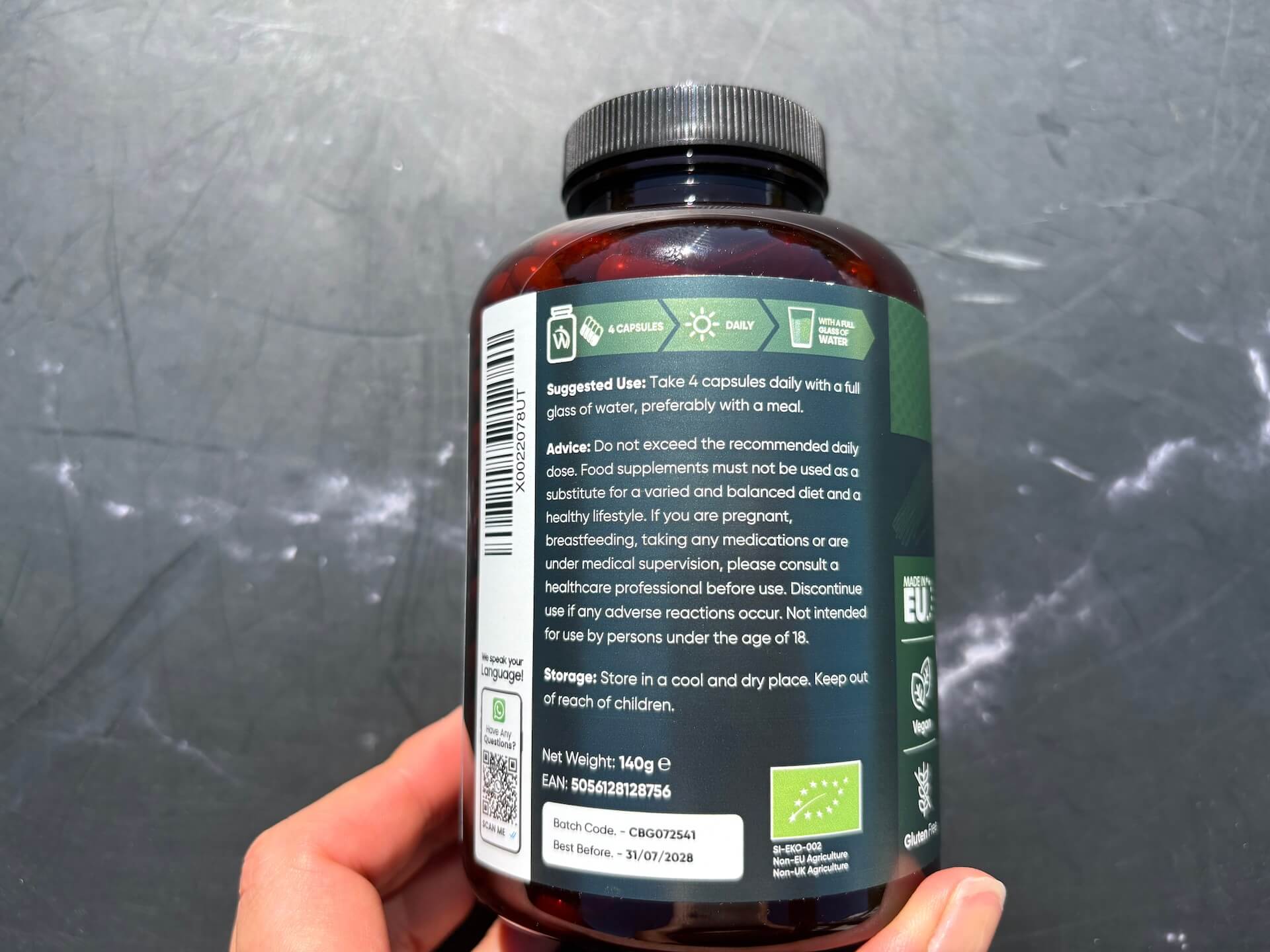 Produktinfo på Weightworld Certified Organic Barley Grass