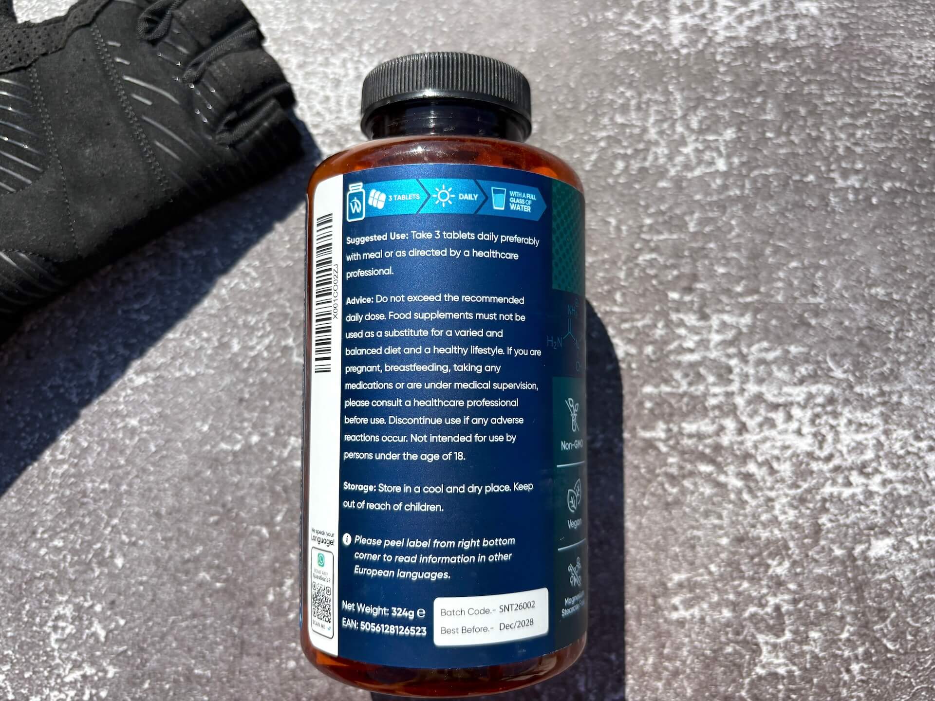 Produktinfo på Weightworld Creatine Monohydrate tabletter bøtte