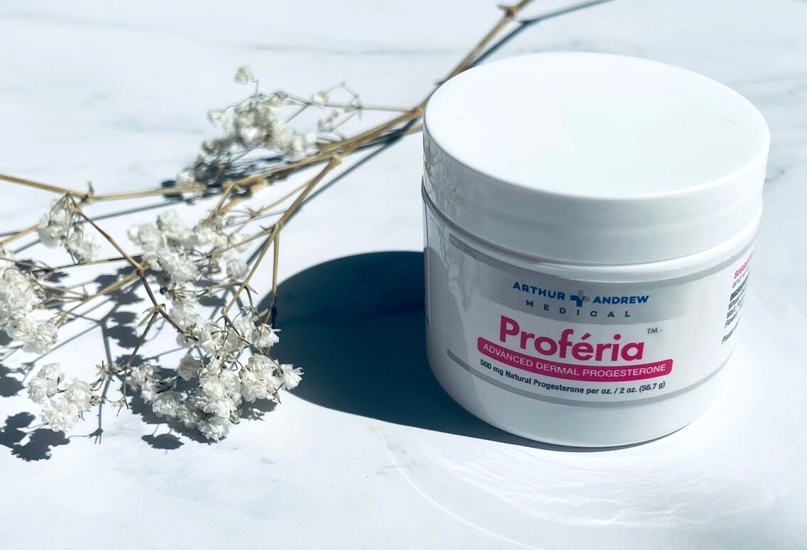 Proferia progesteron creme på bord