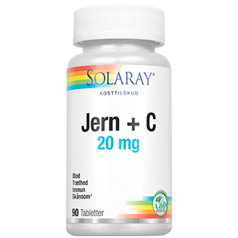 Solaray Jern+C 20 mg 