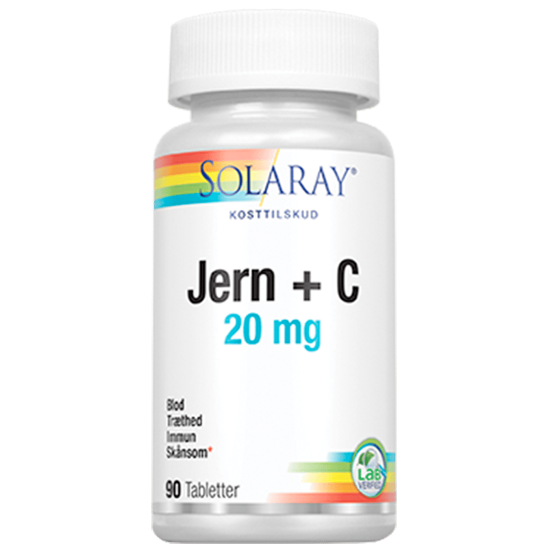 Solaray Jern+C 20 mg 