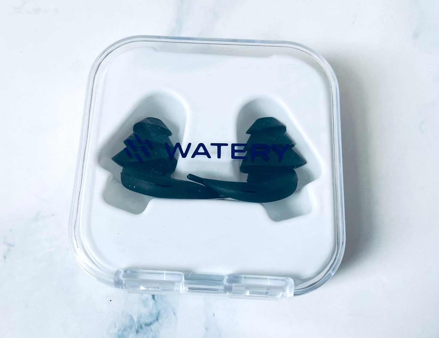 Tasman ørepropper til svømning fra Watery i kasse
