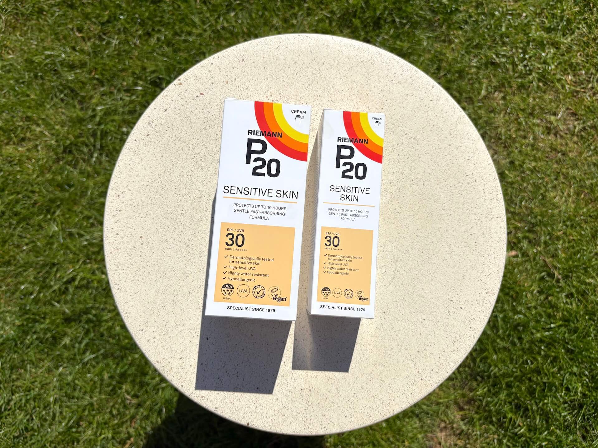 To størrelser P20 Riemann Sensitive Skin SPF 30 solcreme