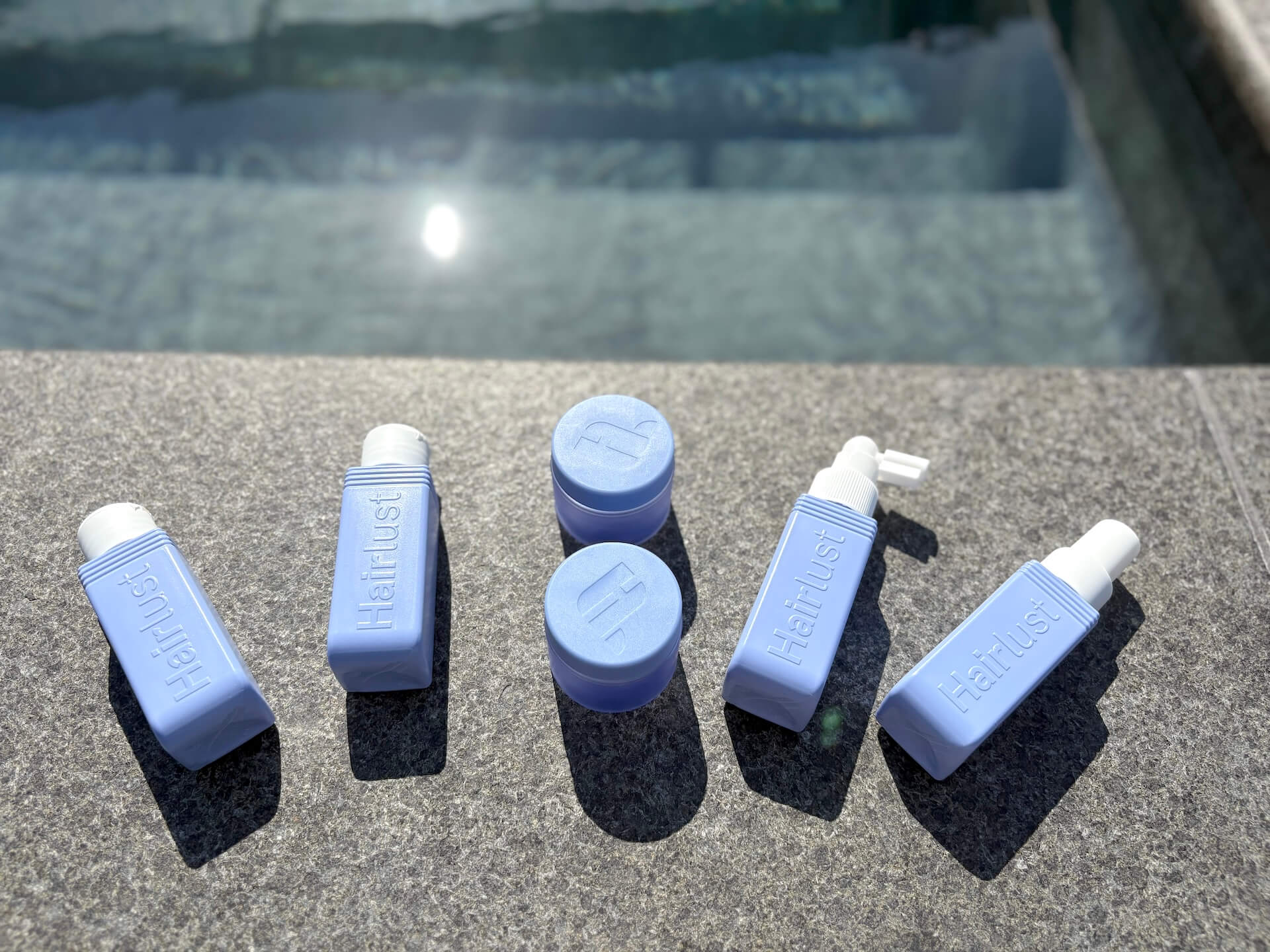 Tomme bøtter til Hairlust Refillable Travel-Size Bottles toilettaske
