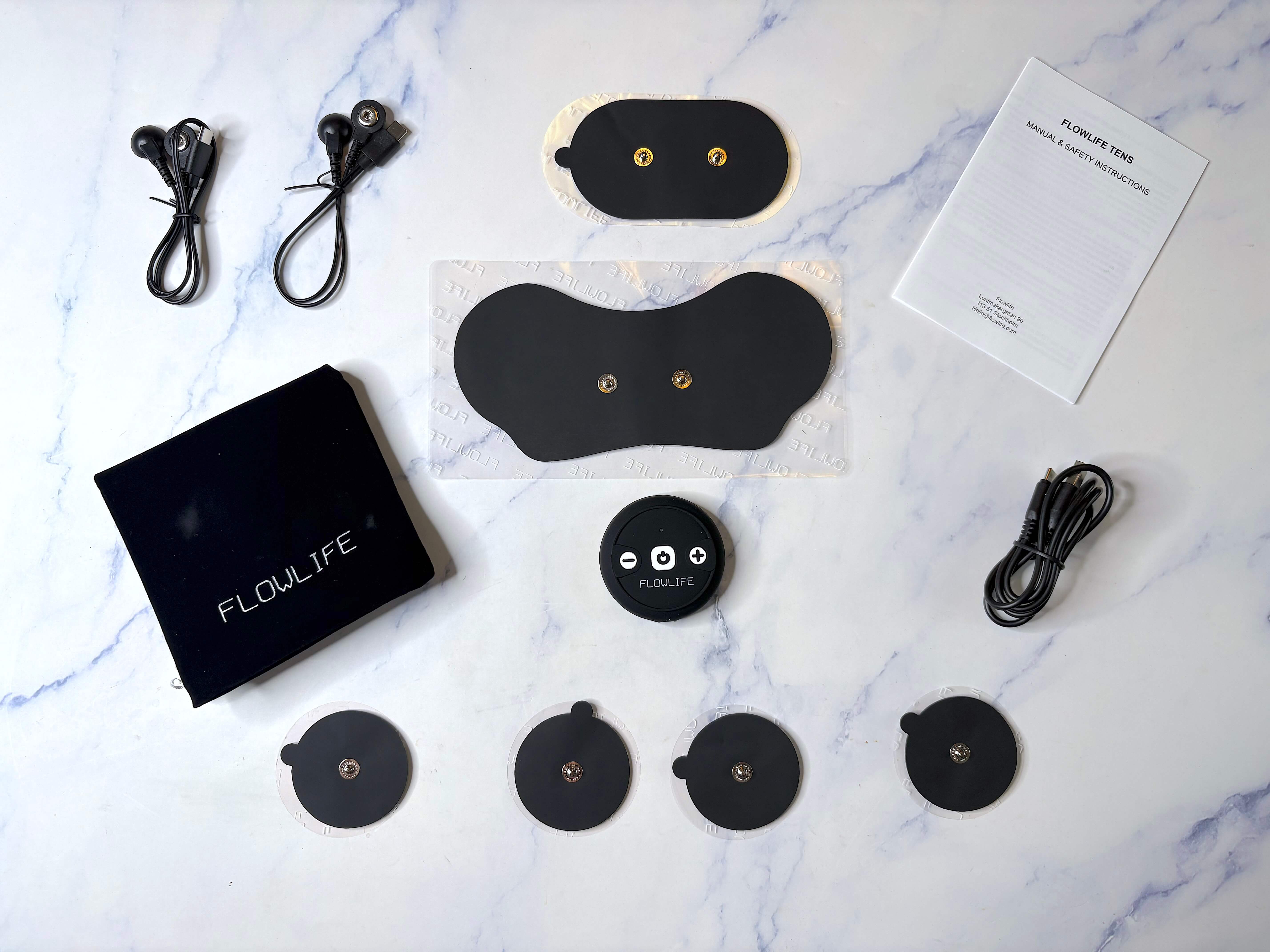 Unboxet indhold fra Flowlife Flowtens Connect