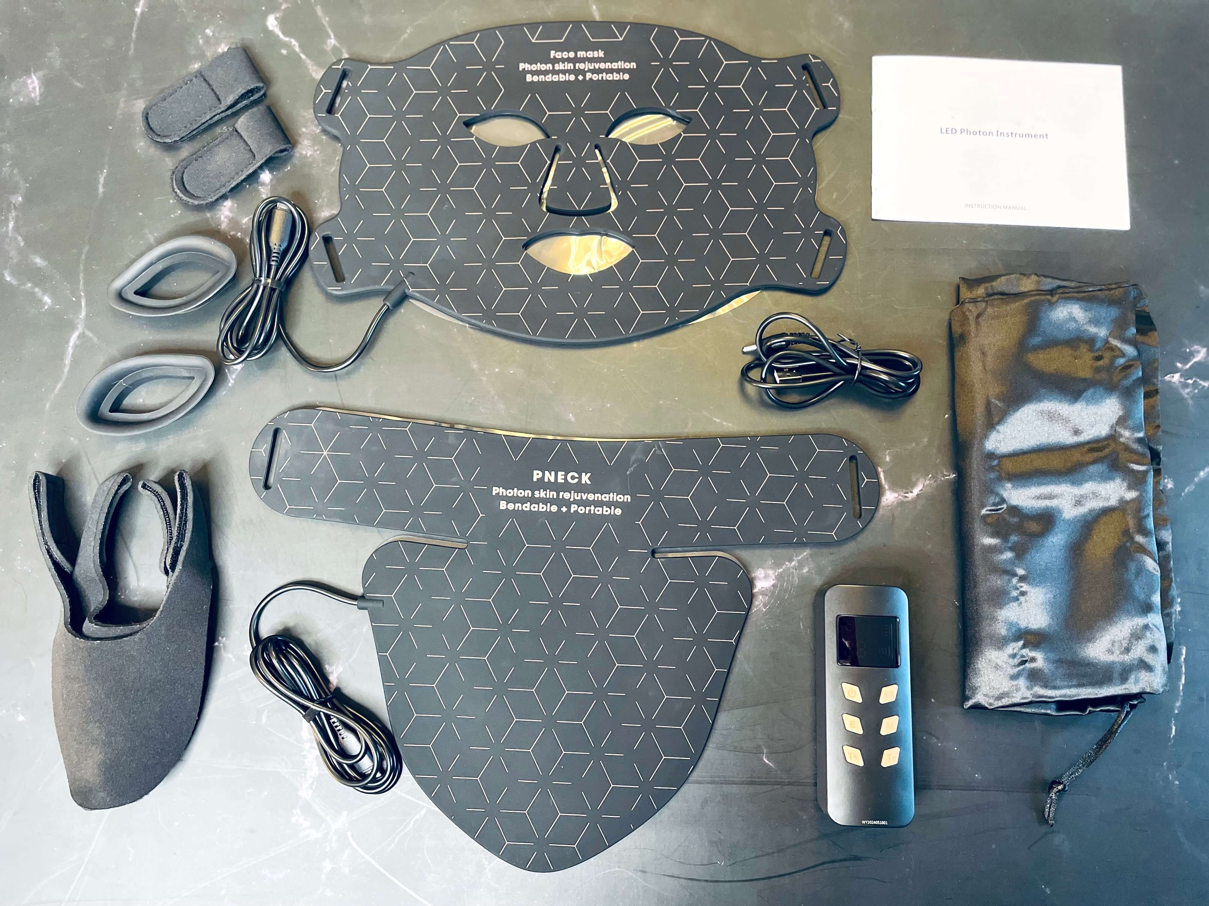 Usamlet Heat Sense Lysterapi maske og halsstykke