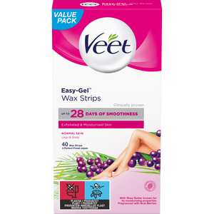 Veet Easy-Gel Wax Strips Body & Legs 