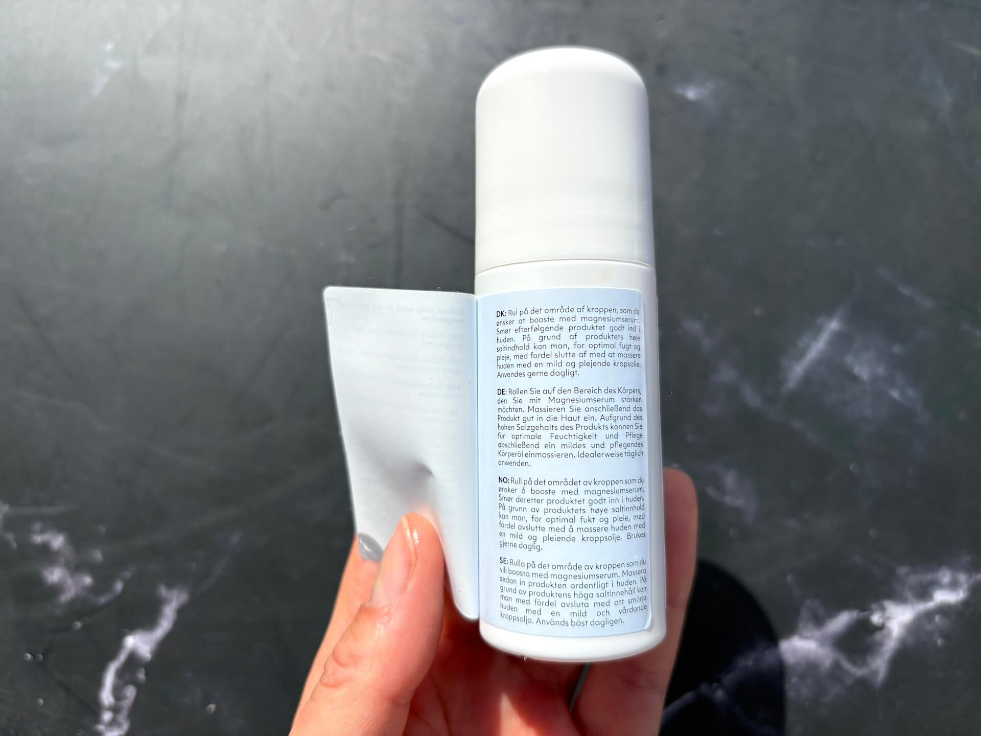 Vejledning på Cana Care REST roll-on