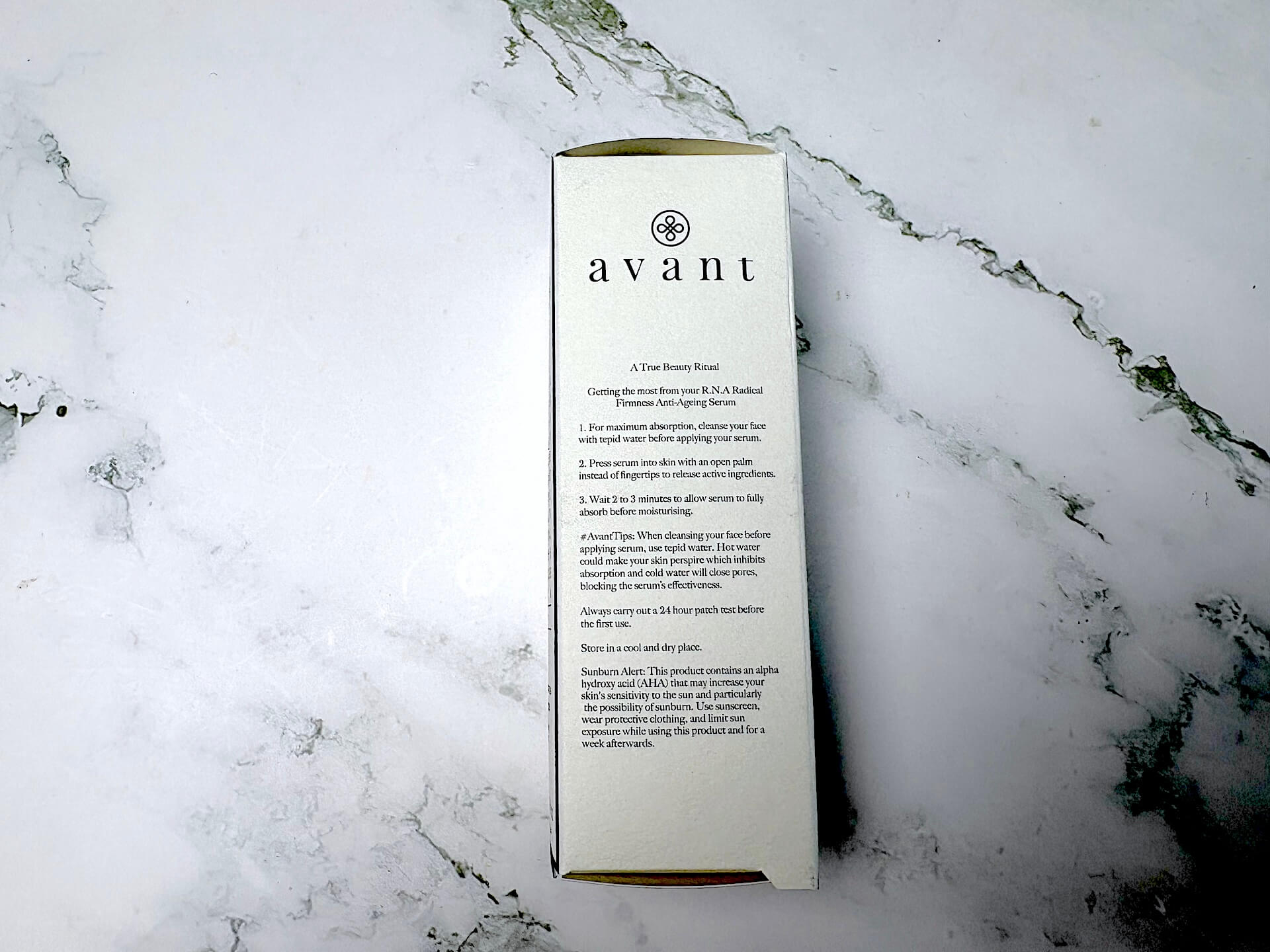Vejledning til Avant Skincare R.N.A Radical Firmness Anti-Ageing Serum