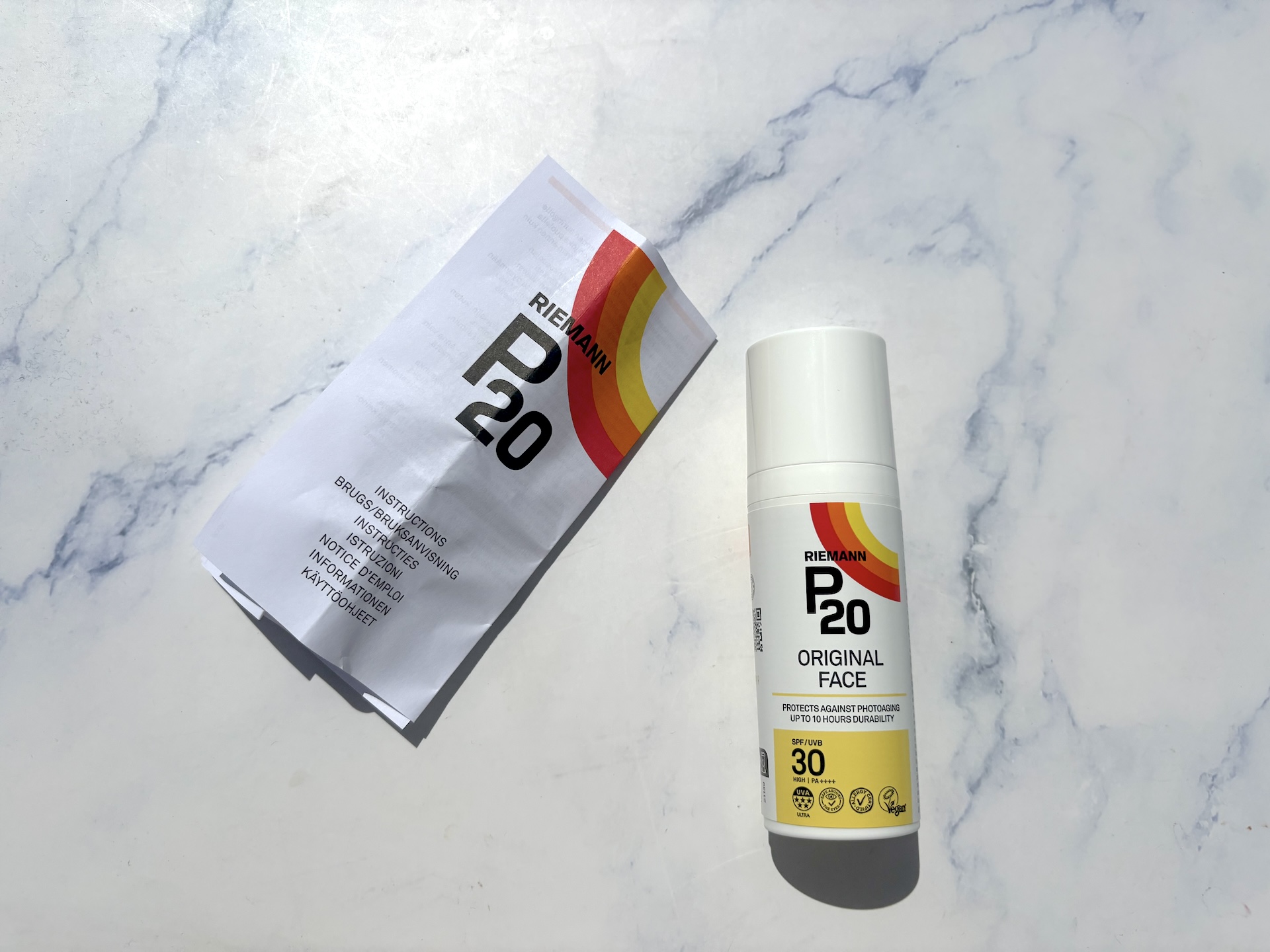 Vejledning til P20 Riemann Original Face SPF 30