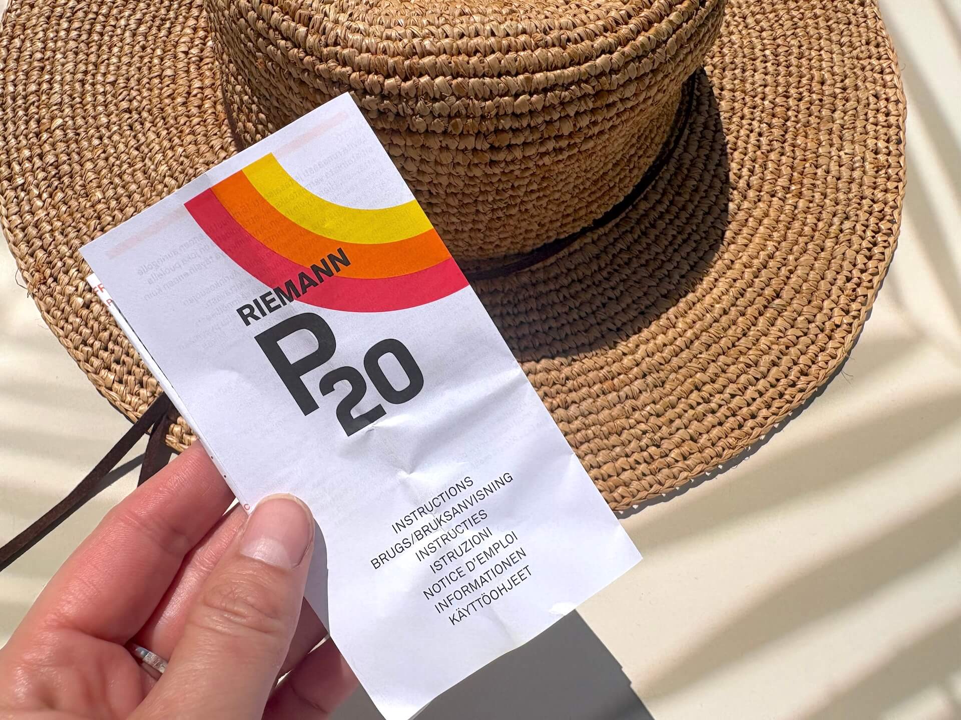 Vejledning til P20 Riemann Original Spray SPF 30 solcreme faktor 30