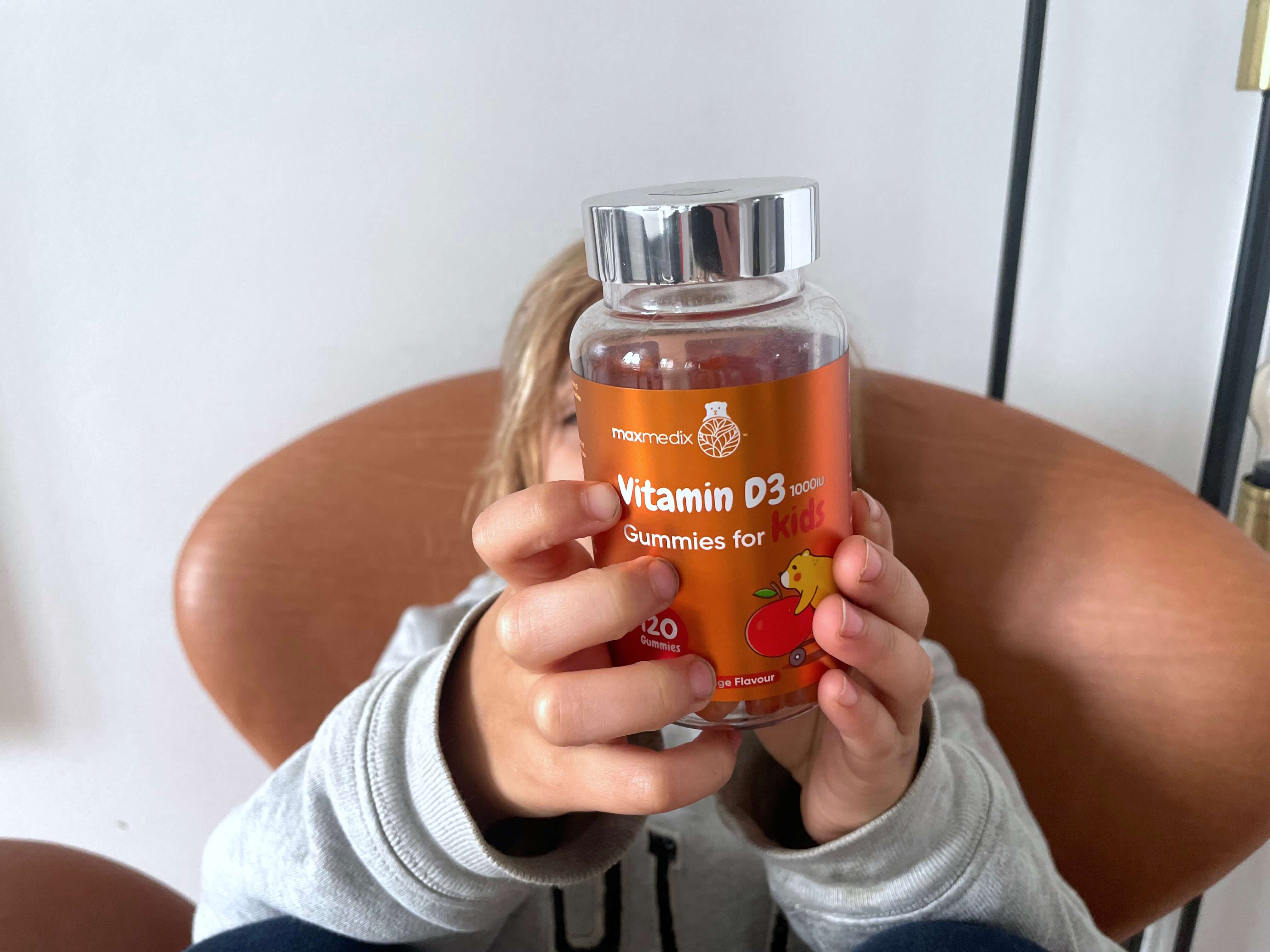 Weightworld Børne D3-Vitamin Gummies foran dreng