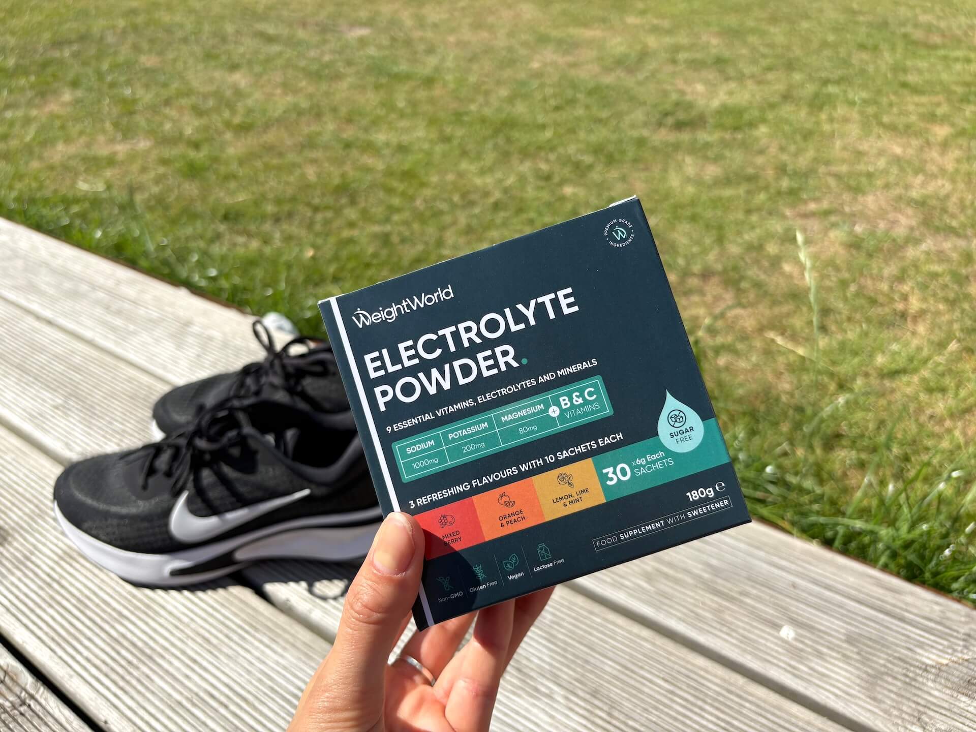 Weightworld Electrolyte Powder foran løbesko