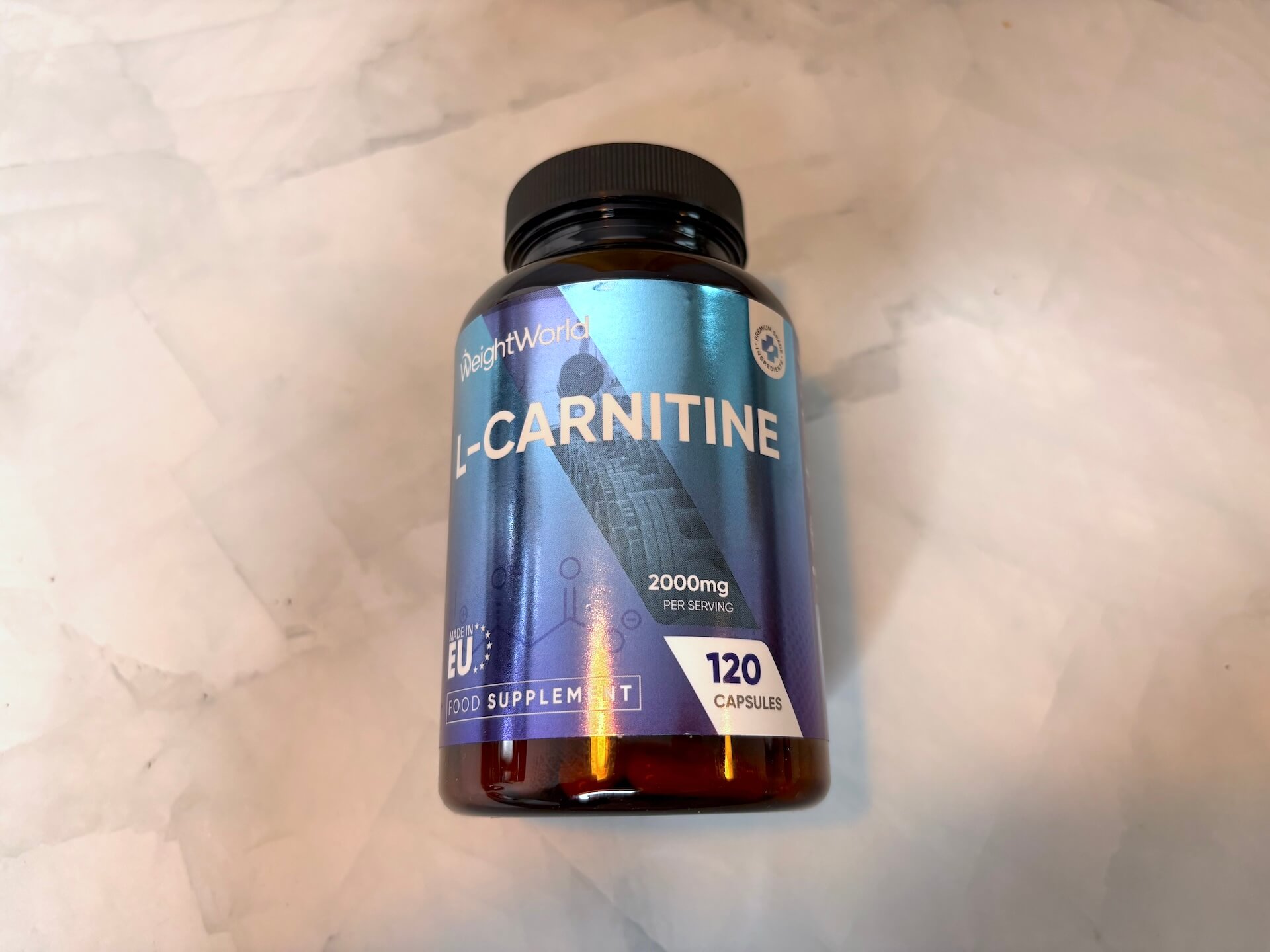 WeightWorld L-Carnitine på bord