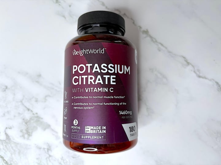 WeightWorld Potassium Citrate på bord